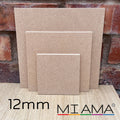 12mm MDF Square Blanks — Straight Edge | 10–60cm | MIAMA