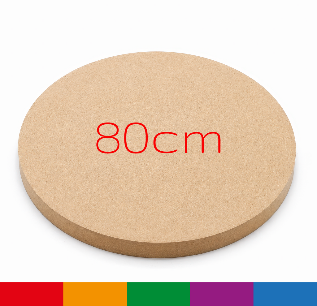 80cm MDF Circle Blank 18mm Thick Large Wooden Round Disc Board Craft Shape MIAMA