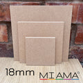 18mm MDF Square Blanks — Straight Edge | 10–60cm | MIAMA