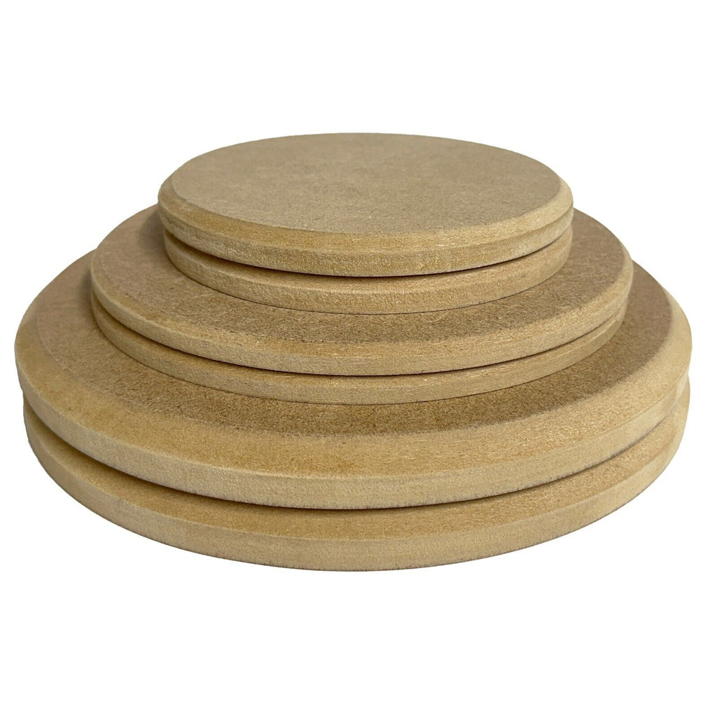 MDF Circle Blank 45° Bevelled Edge Wooden Disc Plaque Craft Shape MIAMA
