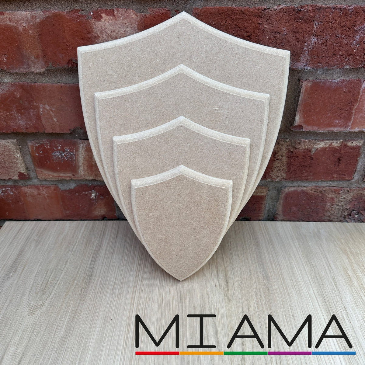 12mm MDF Shield Trophy Plaque Blank Wooden Award Craft Shape Sizes MIAMA