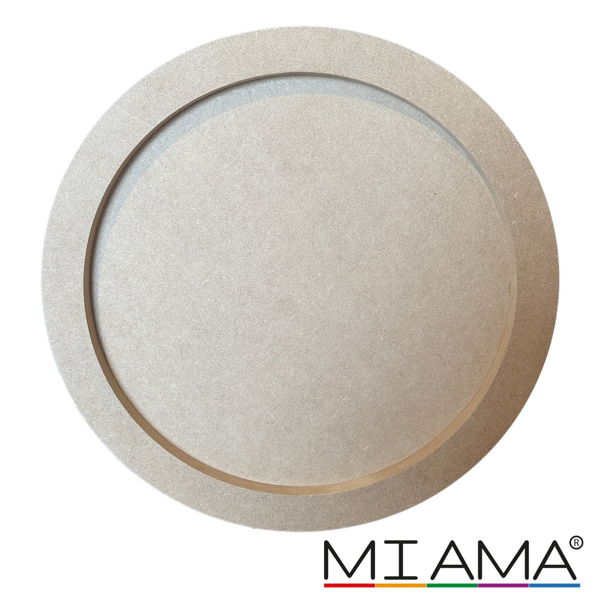 MDF Circle Artboard Canvas Hanging Board Painting Resin Mosaic Craft MIAMA