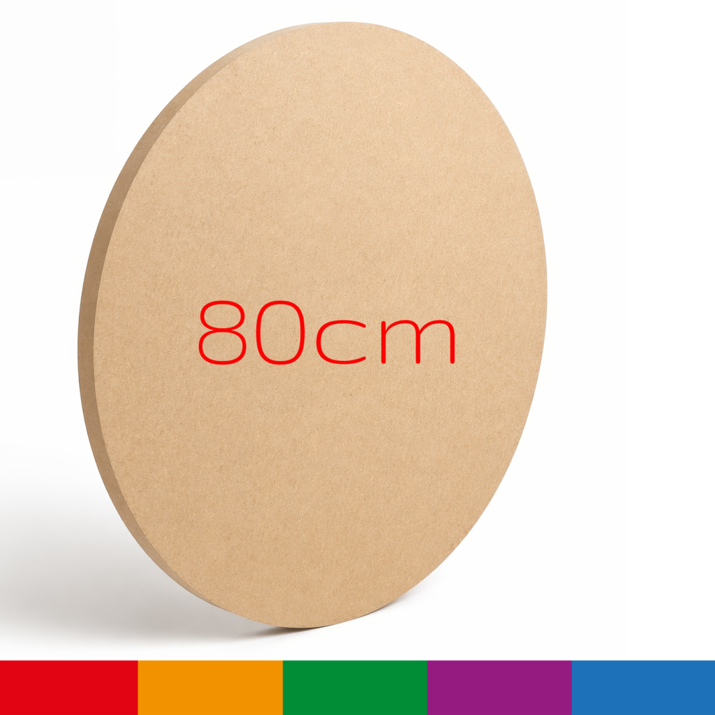 80cm MDF Circle Blank 18mm Thick Large Wooden Round Disc Board Craft Shape MIAMA
