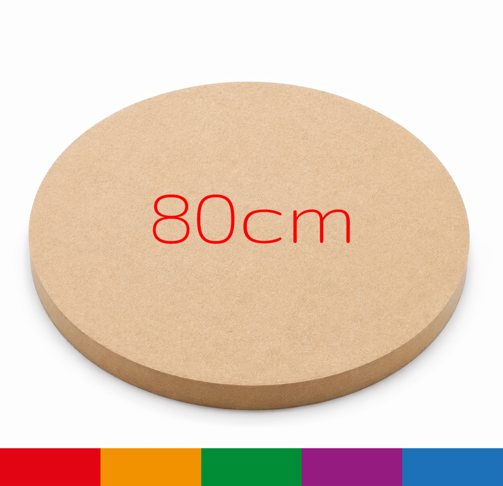 80cm MDF Circle Blank 18mm Thick Large Wooden Round Disc Board Craft Shape MIAMA
