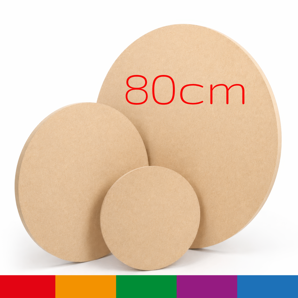 80cm MDF Circle Blank 18mm Thick Large Wooden Round Disc Board Craft Shape MIAMA