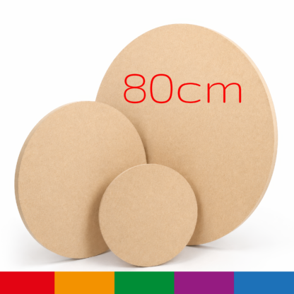 80cm MDF Circle Blank 18mm Thick Large Wooden Round Disc Board Craft Shape MIAMA