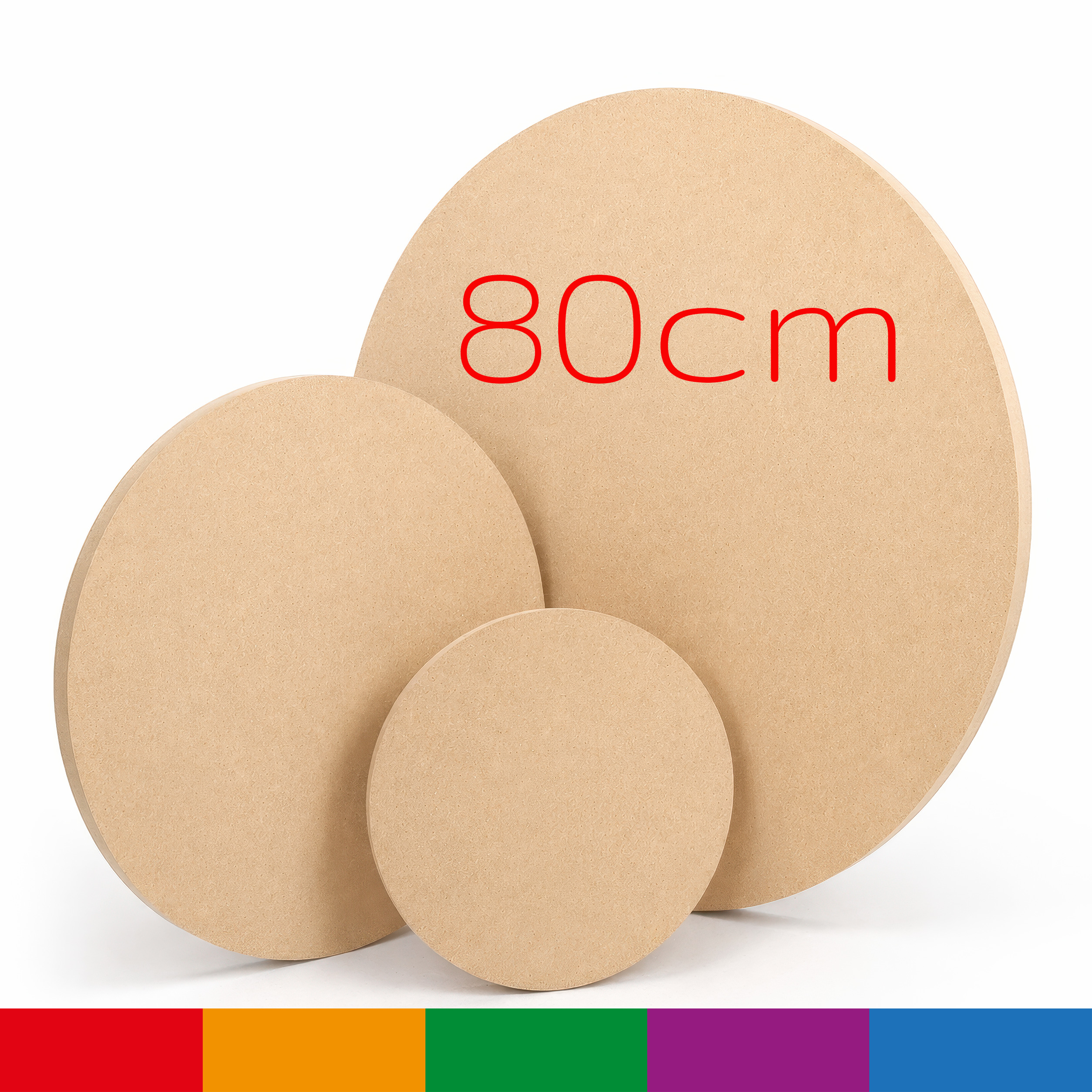 80cm MDF Circle Blank 18mm Thick Large Wooden Round Disc Board Craft Shape MIAMA - Image 3