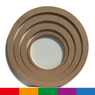 18mm MDF Circle Hoop Craft Blank 10cm to 60cm Wooden Round Ring Wreath Shape